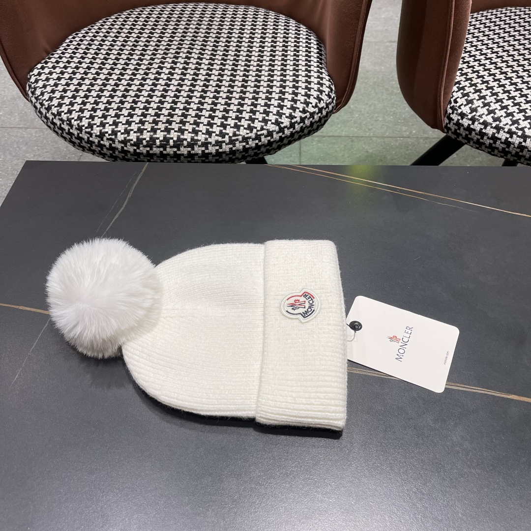    【MONCLER蒙口】2025秋冬新款针织毛球毛线帽#非常有质感的一款～闭眼入