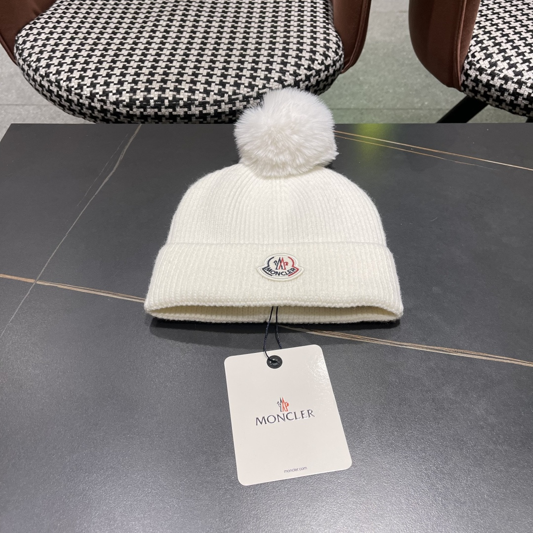    【MONCLER蒙口】2025秋冬新款针织毛球毛线帽#非常有质感的一款～闭眼入
