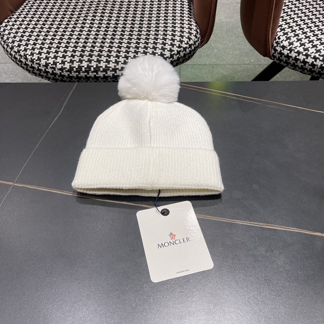    【MONCLER蒙口】2025秋冬新款针织毛球毛线帽#非常有质感的一款～闭眼入