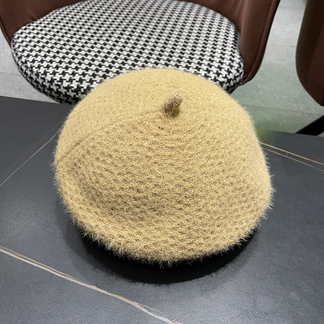  Chanel香奈儿羊毛贝雷帽，小香风高级面料定制，头围57cm