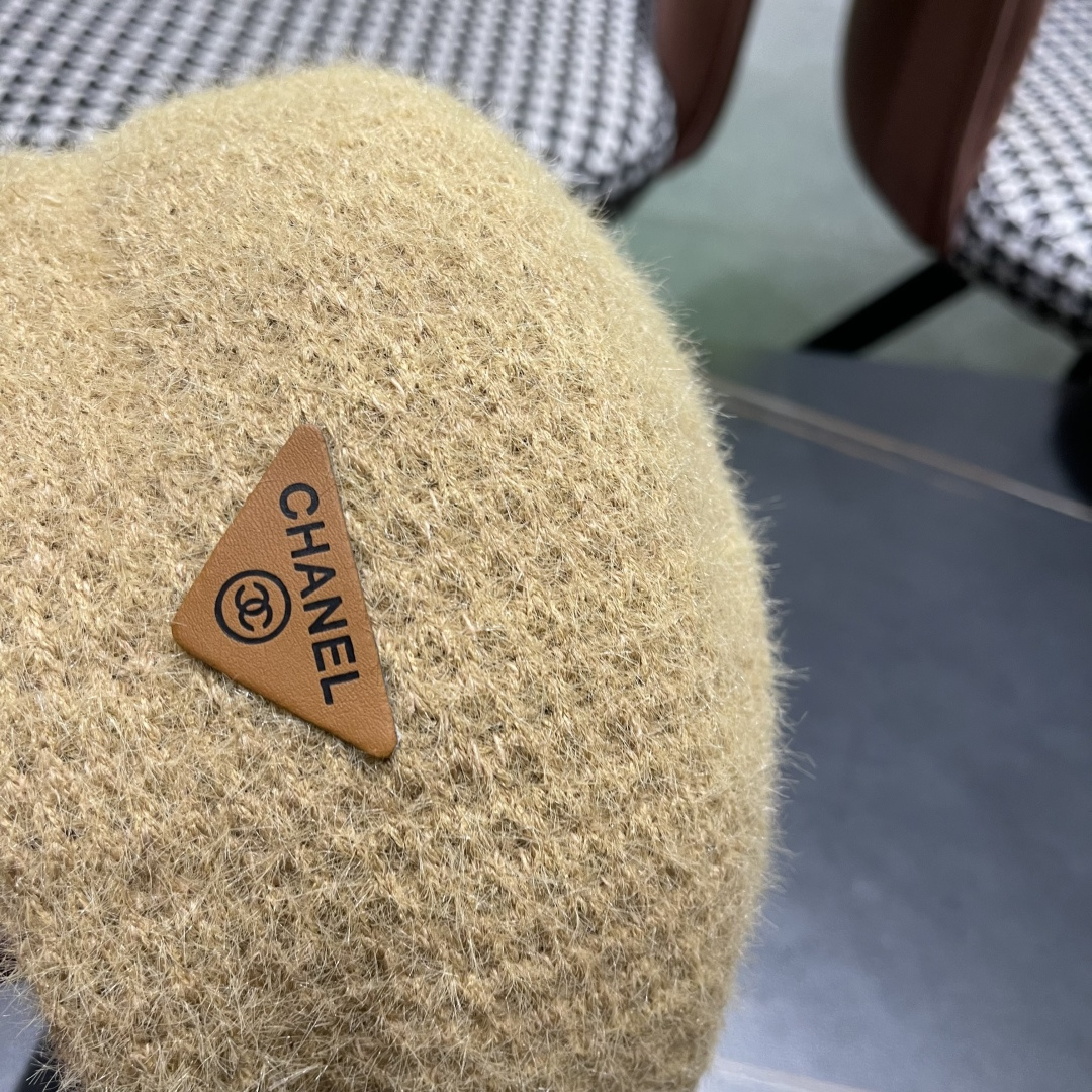  Chanel香奈儿羊毛贝雷帽，小香风高级面料定制，头围57cm