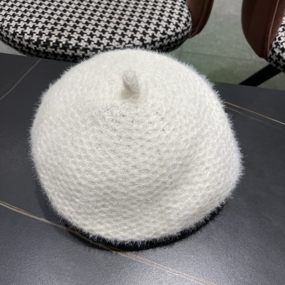  Chanel香奈儿羊毛贝雷帽，小香风高级面料定制，头围57cm