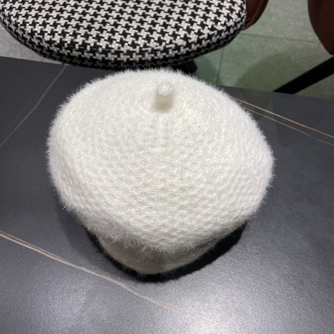  Chanel香奈儿羊毛贝雷帽，小香风高级面料定制，头围57cm