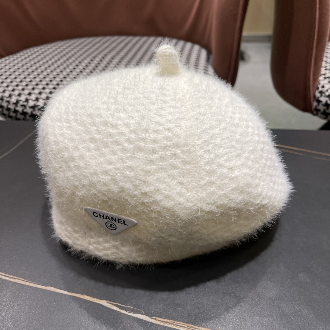  Chanel香奈儿羊毛贝雷帽，小香风高级面料定制，头围57cm