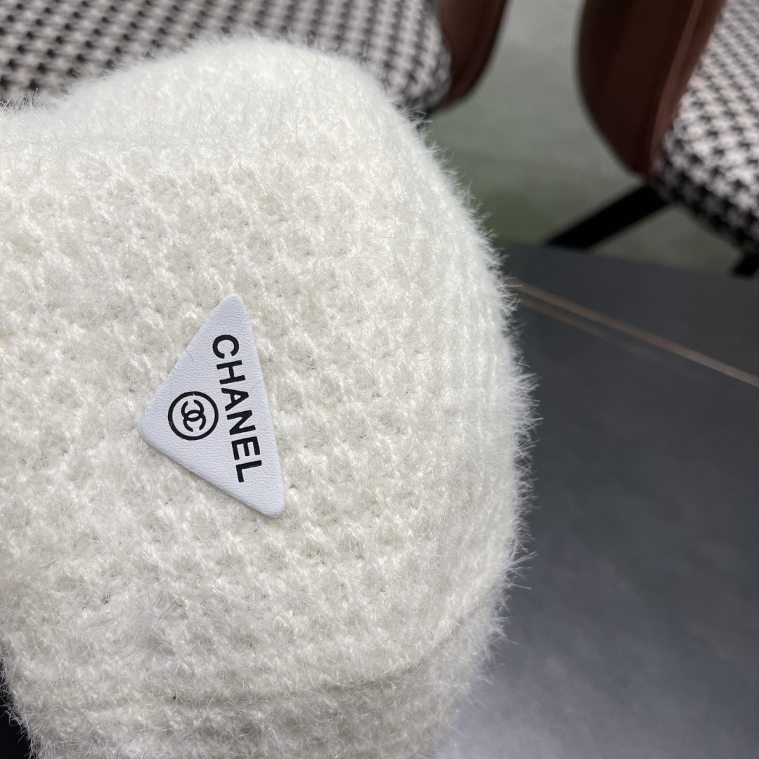  Chanel香奈儿羊毛贝雷帽，小香风高级面料定制，头围57cm