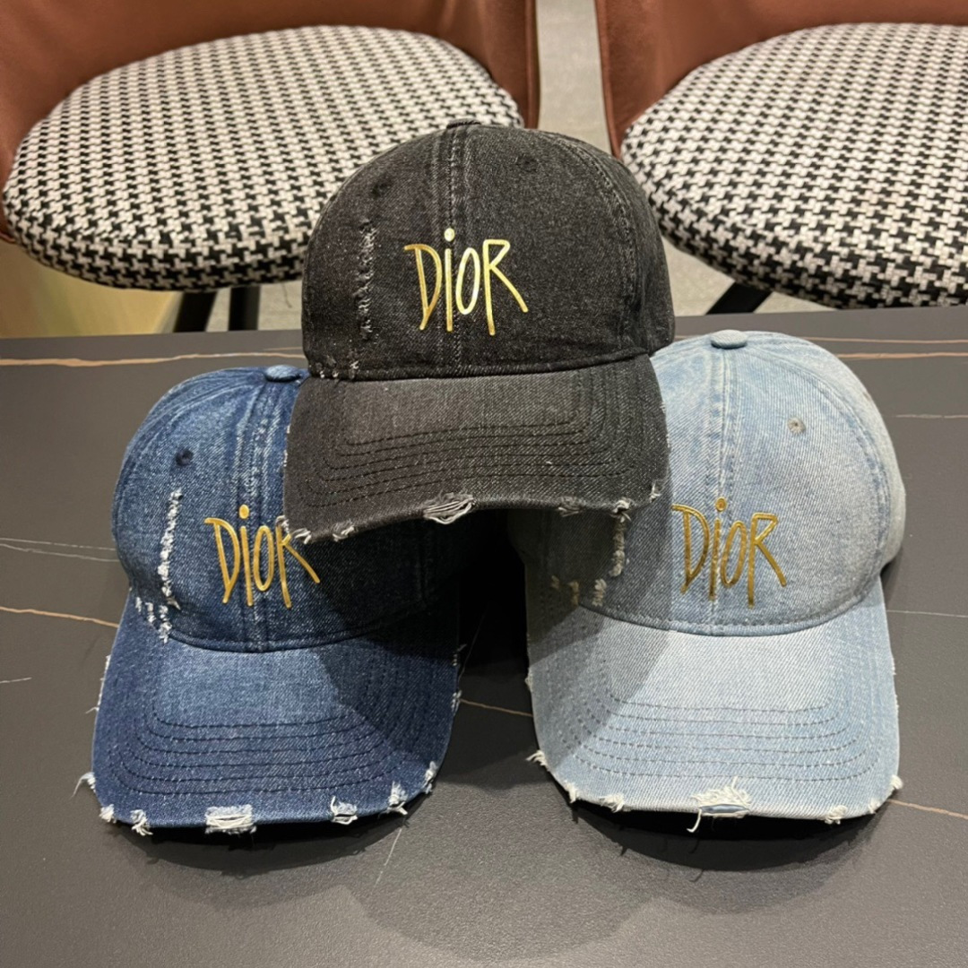 【DIOR迪奥】新款走量简约牛仔棒球帽🧢，新款出货，大牌款超好搭配，赶紧入手！