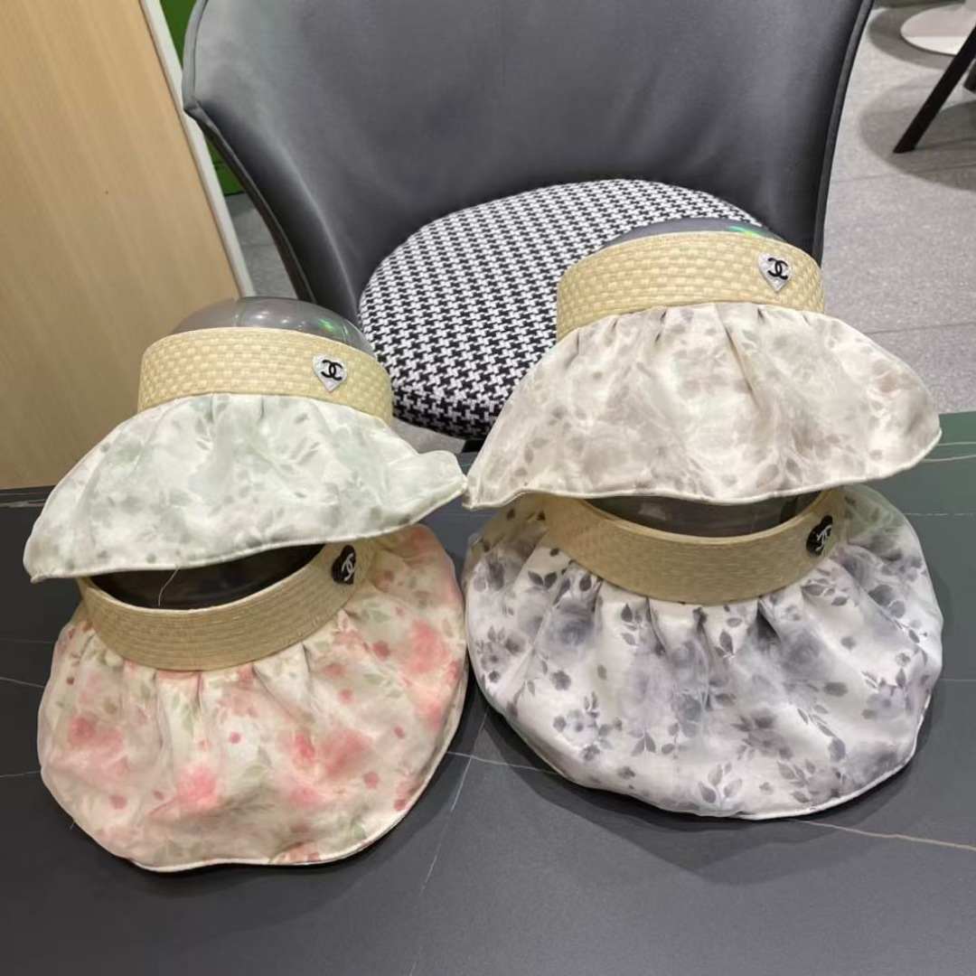   香奈儿新款夏季新款直播爆款遮阳帽空顶帽，大牌出货，好搭！出街必备