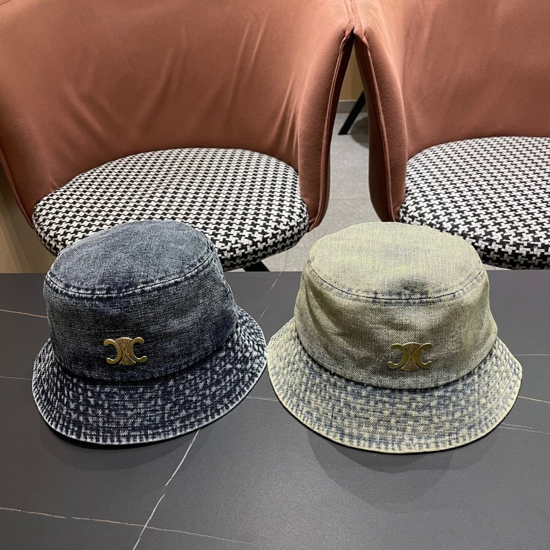 赛琳CELINE2025新款牛仔渔夫帽，最好品质的，休闲大方，简约时尚，