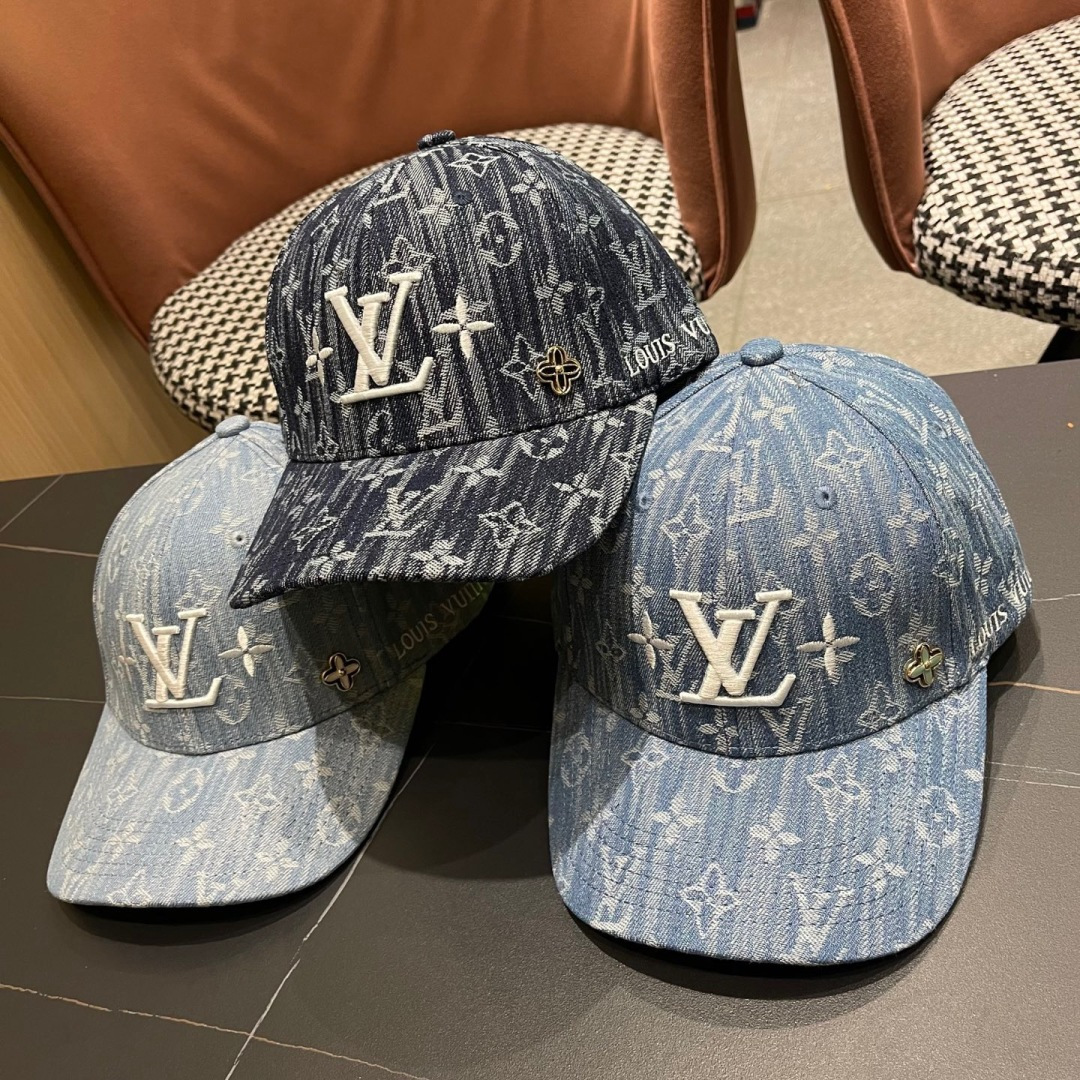 🧢路易威登原单牛仔棒球帽 LouisVuitton😍新款LV棒球帽，男女通用！跑量！