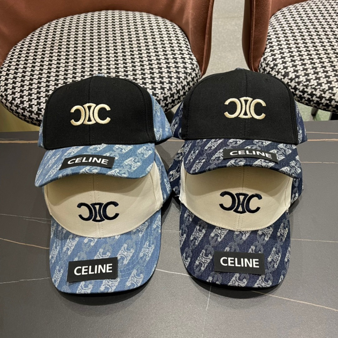 【CELINE赛琳】春夏款新款简约拼色棒球帽，新款出货，大牌款超好搭配，赶紧入手！