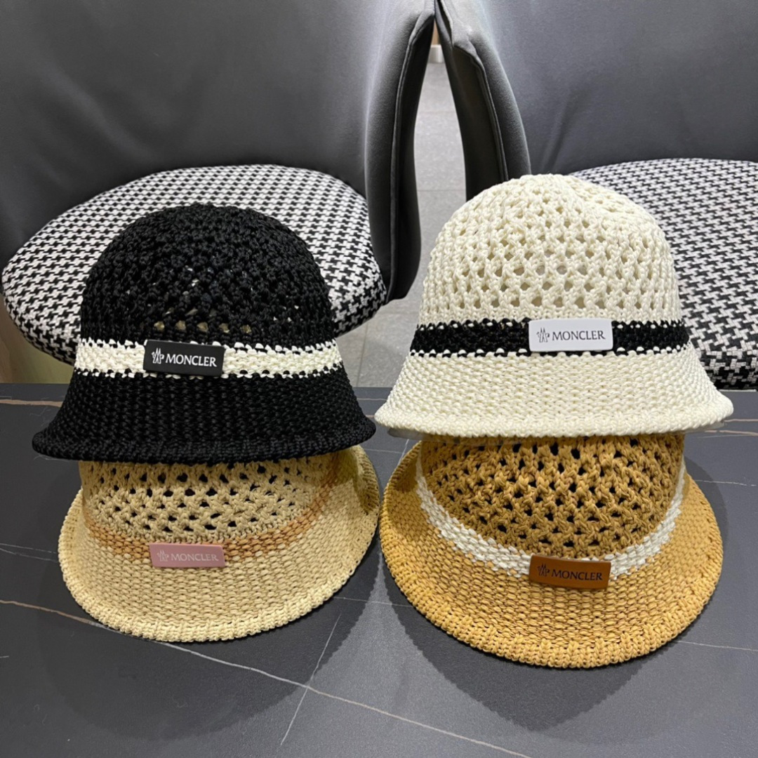  MONCLER蒙口🎩春新款镂空透气渔夫帽
超火爆💖质感很赞，出街超好搭配！时尚潮流！快快入手哦！