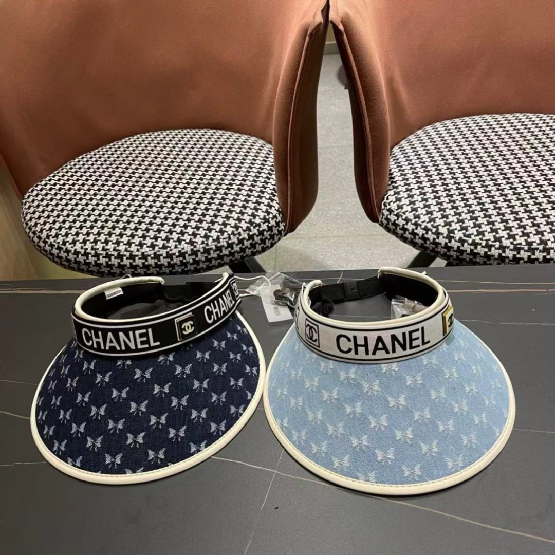 💛【CHANEL香奈儿】夏季新款遮阳帽空顶帽，大牌出货，好搭！出街必备