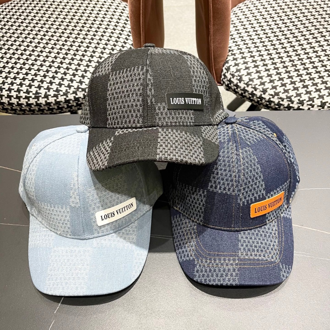  Lv路易威登2025春夏新款简约棒球帽男女情侣款时尚百
搭休闲户外遮阳鸭舌