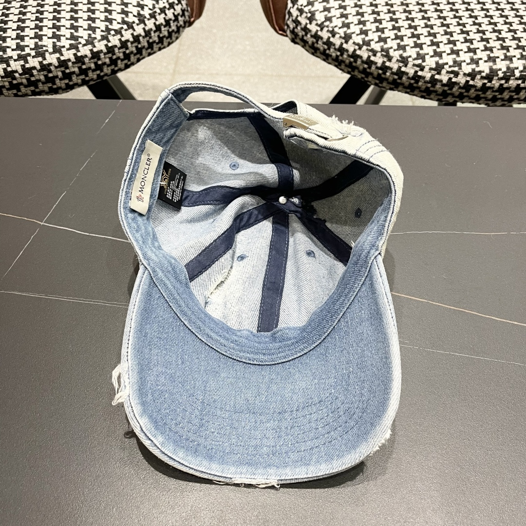  2025春夏新款 蒙口MONCLER牛仔棒球帽，年轻时尚潮人穿搭色系，好看有质感！