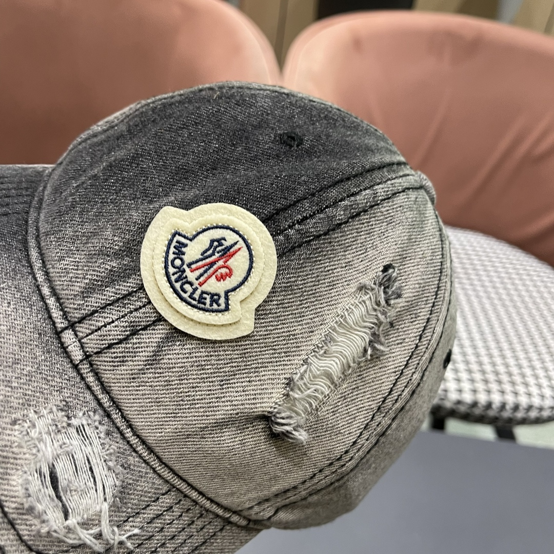  2025春夏新款 蒙口MONCLER牛仔棒球帽，年轻时尚潮人穿搭色系，好看有质感！