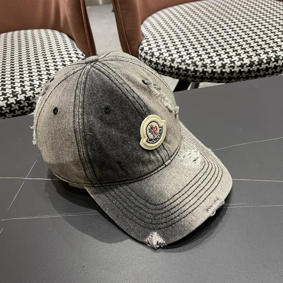 2025春夏新款 蒙口MONCLER牛仔棒球帽，年轻时尚潮人穿搭色系，好看有质感！