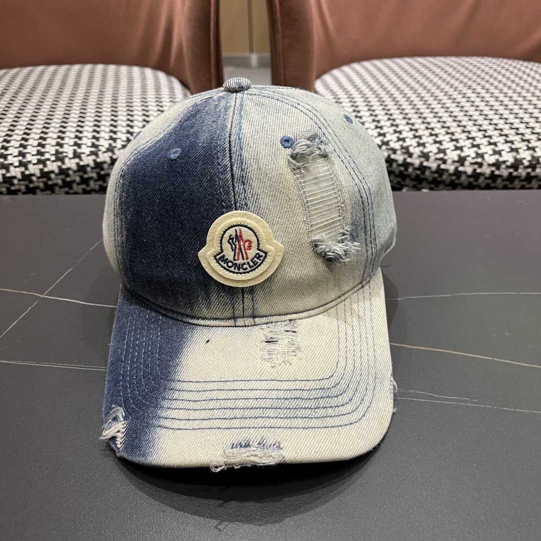  2025春夏新款 蒙口MONCLER牛仔棒球帽，年轻时尚潮人穿搭色系，好看有质感！