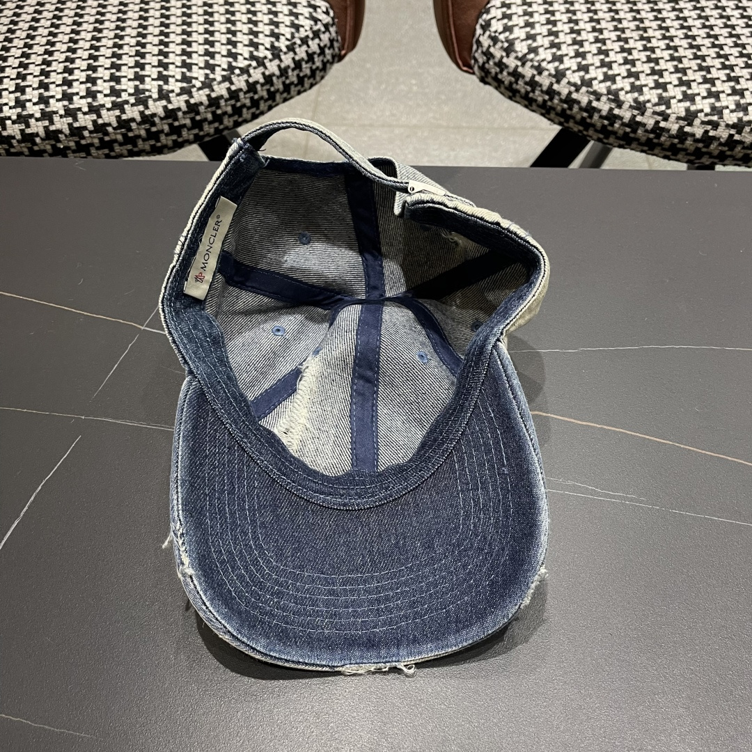 2025春夏新款 蒙口MONCLER牛仔棒球帽，年轻时尚潮人穿搭色系，好看有质感！