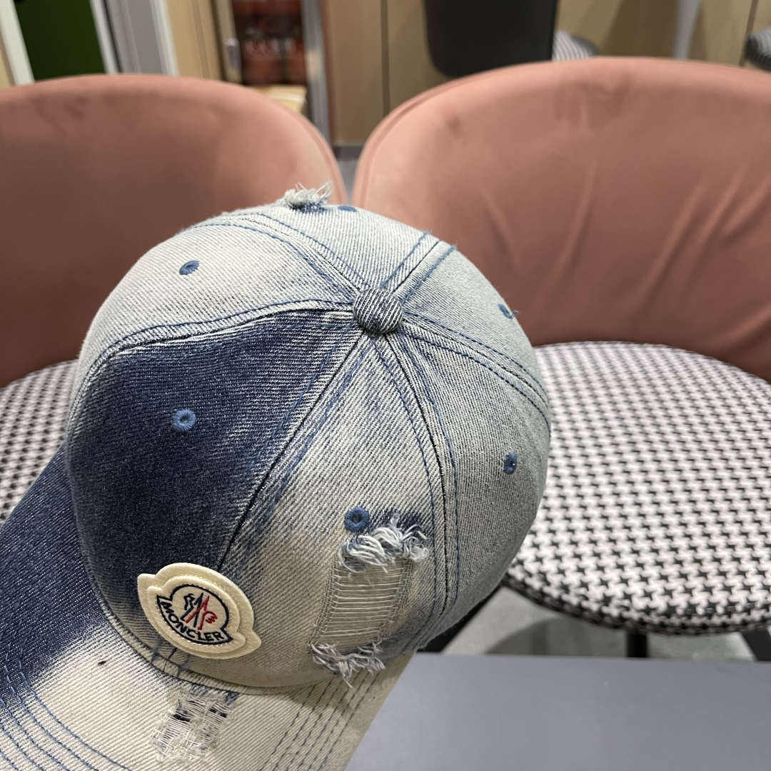  2025春夏新款 蒙口MONCLER牛仔棒球帽，年轻时尚潮人穿搭色系，好看有质感！