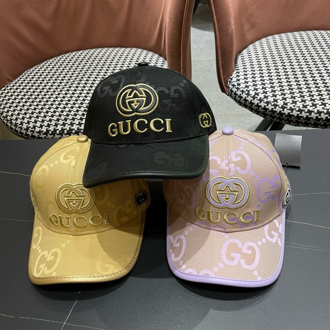  Gucci(古奇)经典原单棒球帽😍😍专柜11开模订制，轻盈透气！实物拍摄，四季百搭男女适用，基础头围5