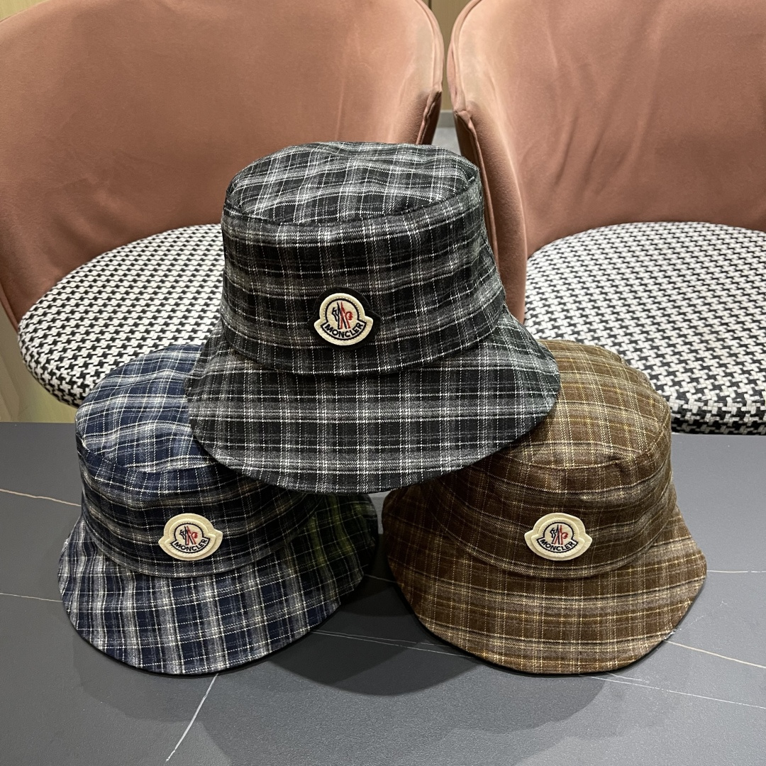  蒙口 日系复古格纹渔夫帽子女春秋季品脸小休闲百搭
文艺水桶帽盆帽潮流