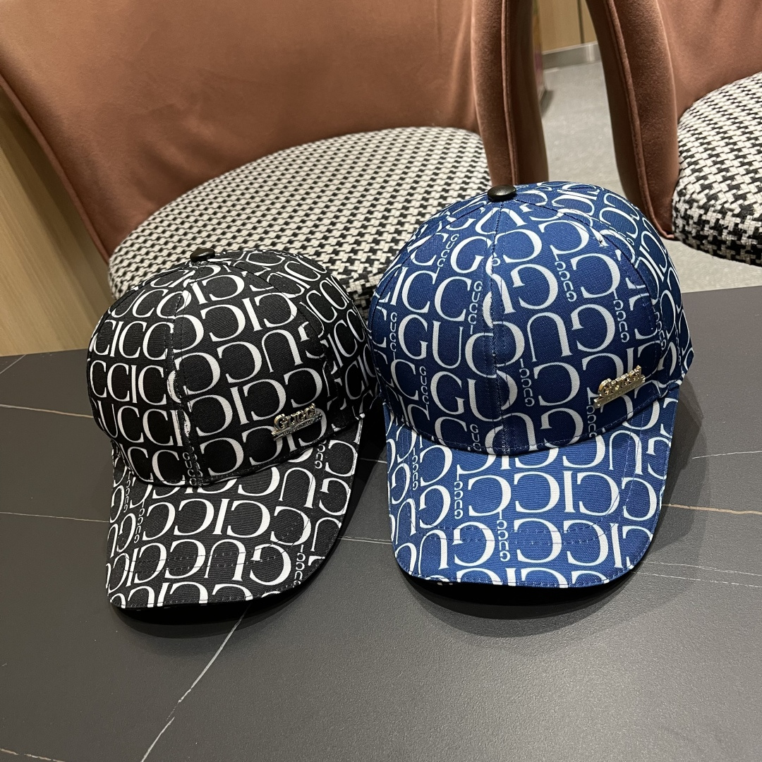  Gucci(古奇)新款原单棒球帽，11开模订制细节可媲美专柜，原版帆质量超赞！帅男靓女首选，时尚百搭。