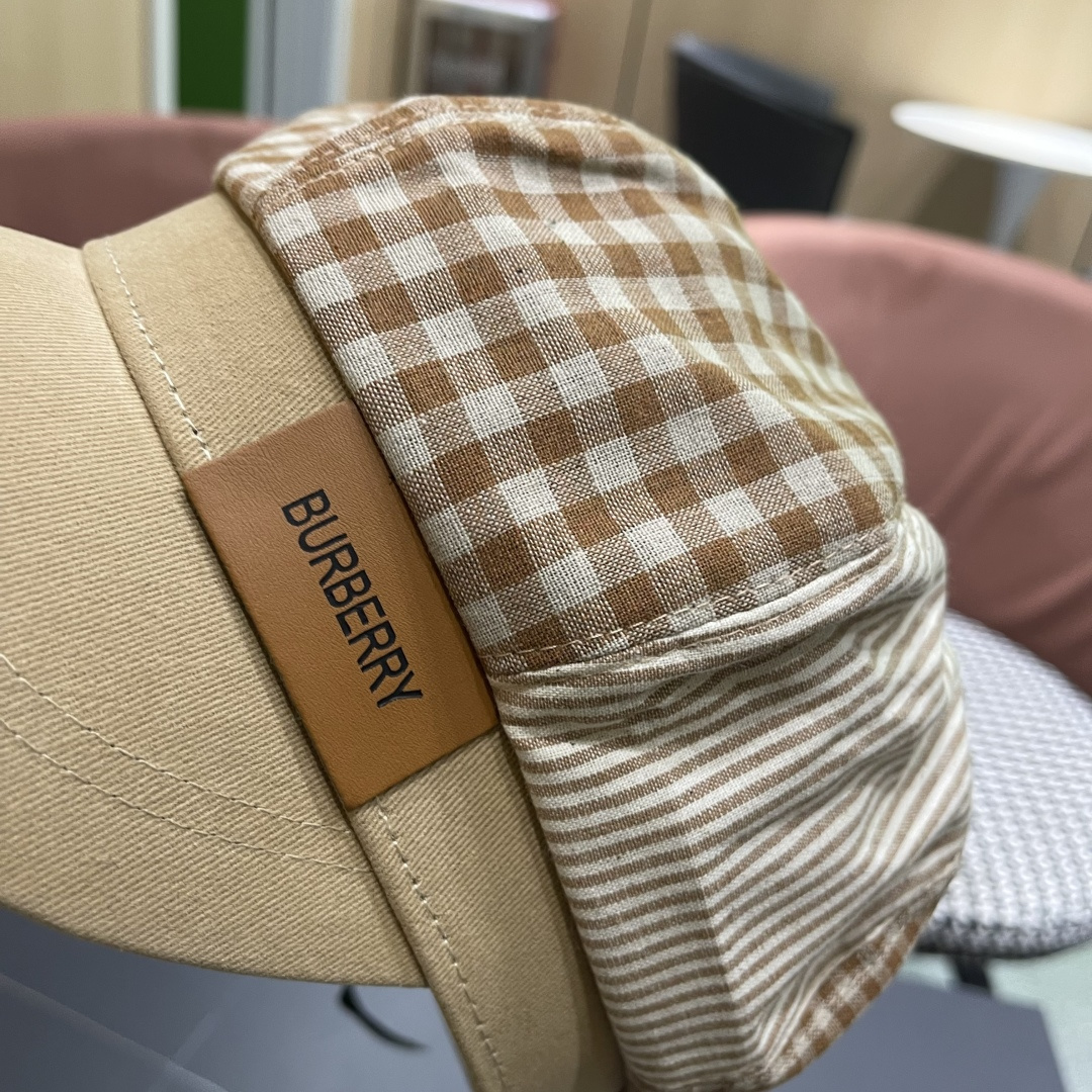  巴宝莉BURBERRY 新款八角帽子女春秋季韩版时尚百搭显脸小报童帽画家帽鸭舌帽格纹