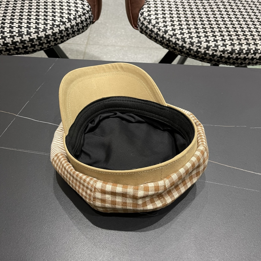  巴宝莉BURBERRY 新款八角帽子女春秋季韩版时尚百搭显脸小报童帽画家帽鸭舌帽格纹