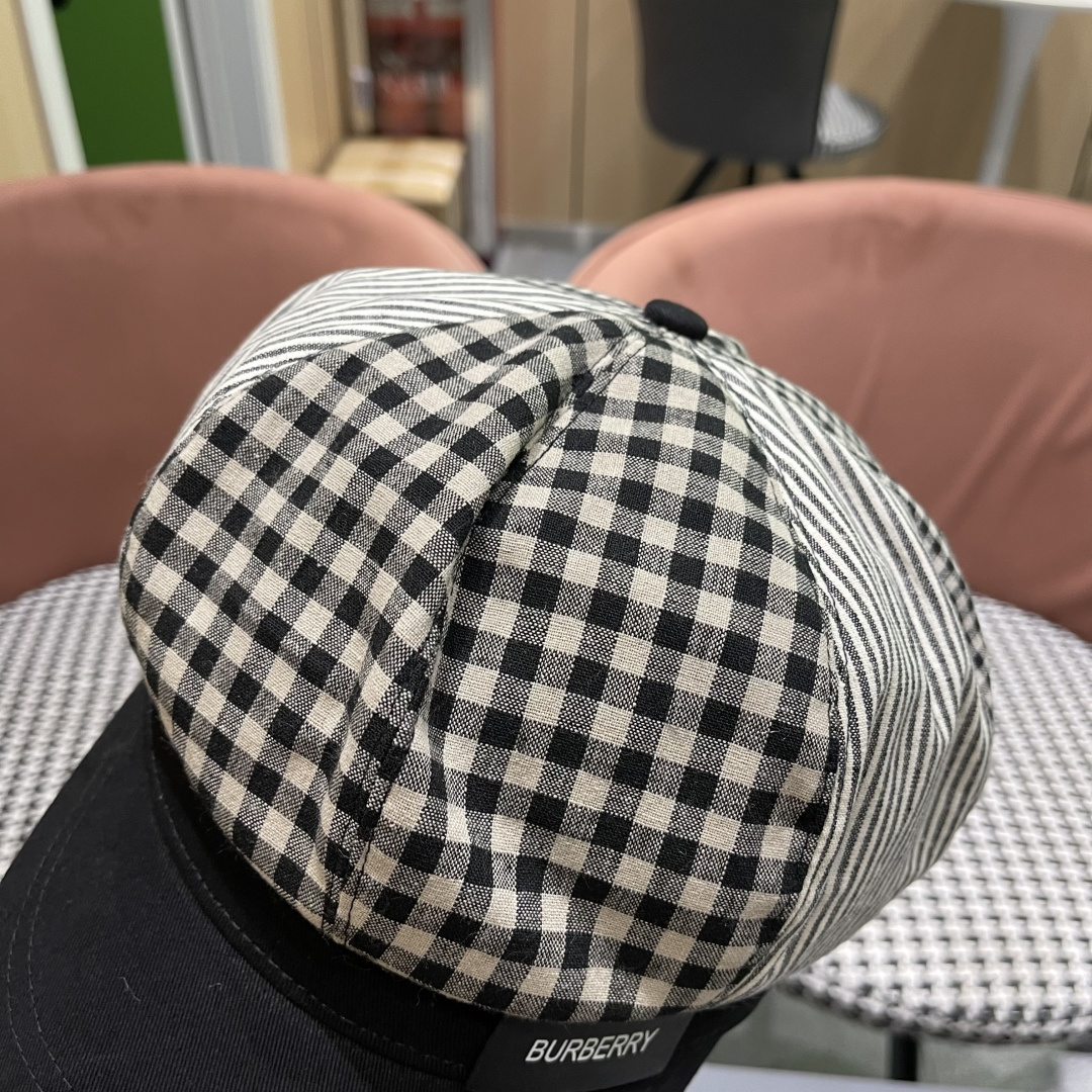 巴宝莉BURBERRY 新款八角帽子女春秋季韩版时尚百搭显脸小报童帽画家帽鸭舌帽格纹