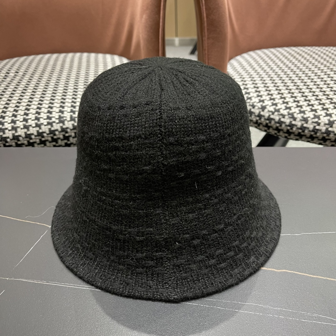  Chanel香奈儿羊羔绒帽子女冬款2025新款渔夫帽女士秋冬季毛绒百搭防寒保暖盆帽