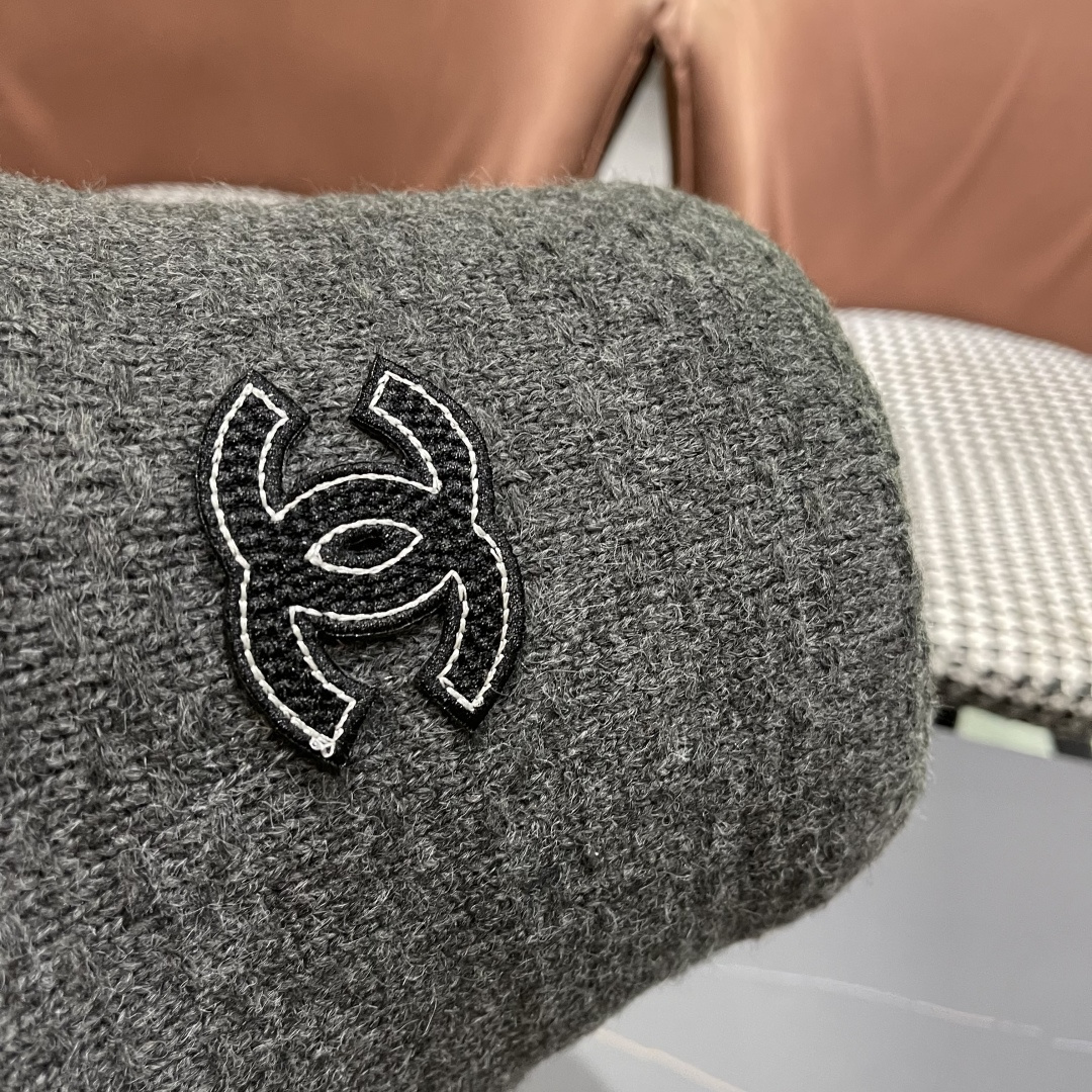  Chanel香奈儿羊羔绒帽子女冬款2025新款渔夫帽女士秋冬季毛绒百搭防寒保暖盆帽