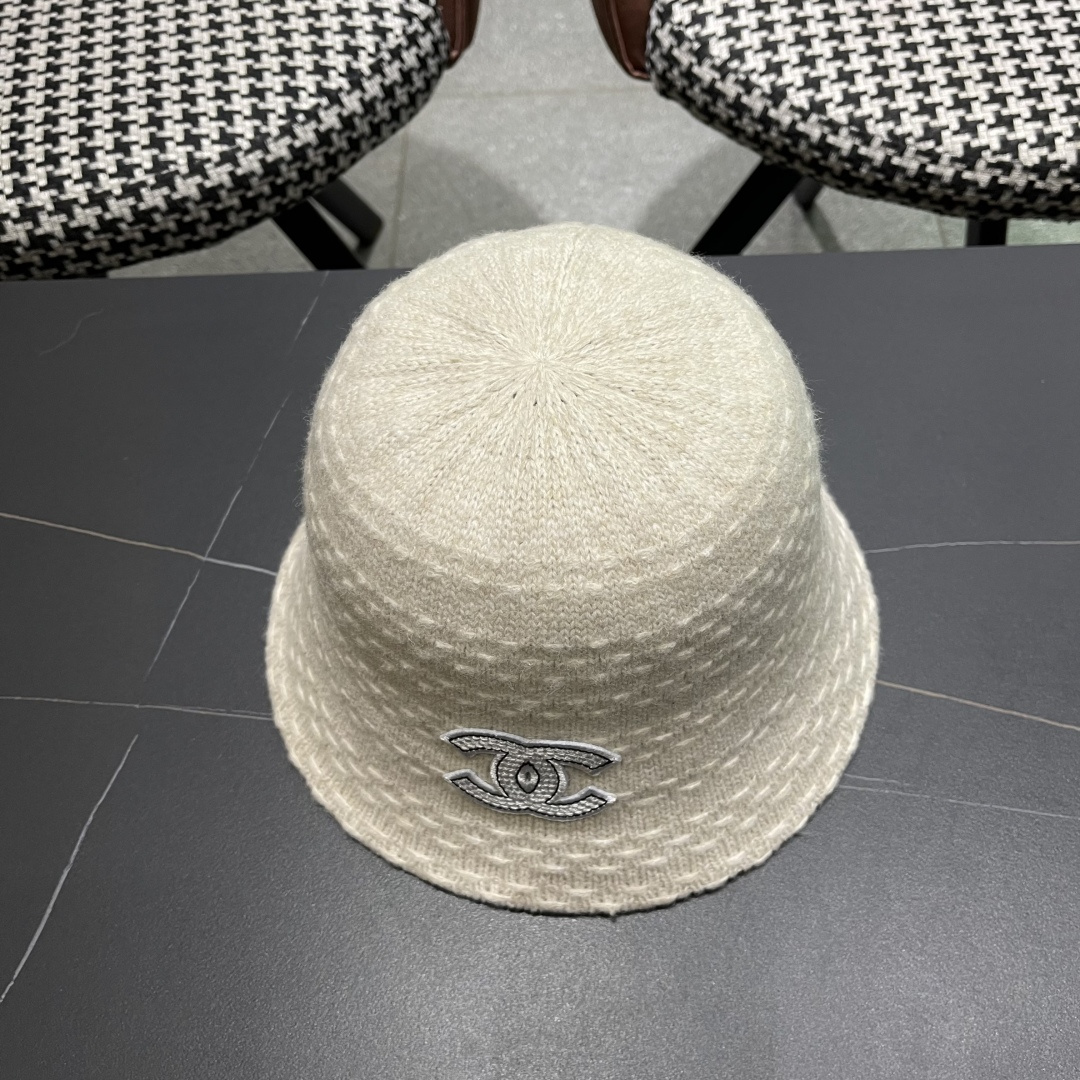  Chanel香奈儿羊羔绒帽子女冬款2025新款渔夫帽女士秋冬季毛绒百搭防寒保暖盆帽
