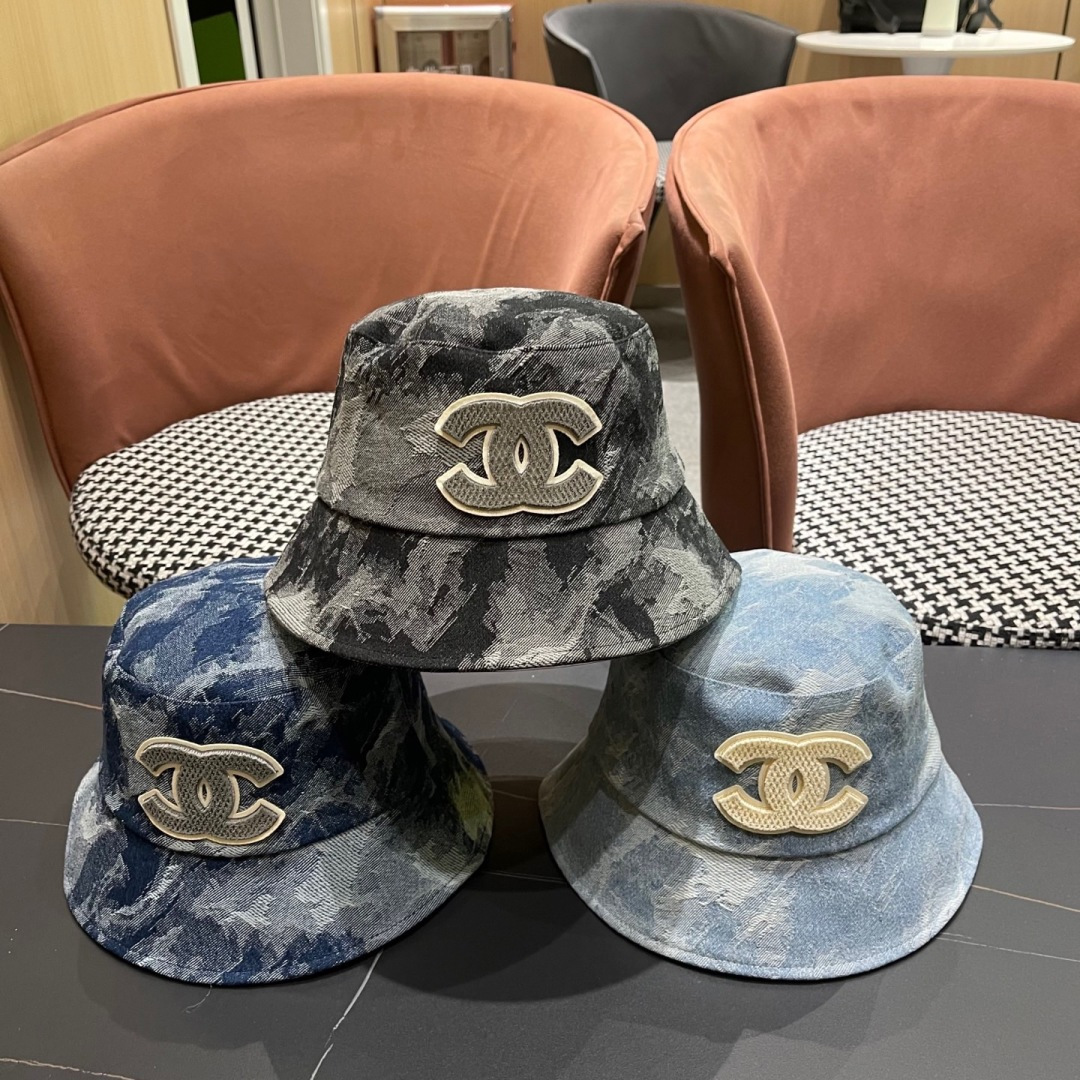  CHANEL香奈儿新款🆕牛仔蓝复古款渔夫帽🔸 节假日旅游带它出去美美哒❕  中古款