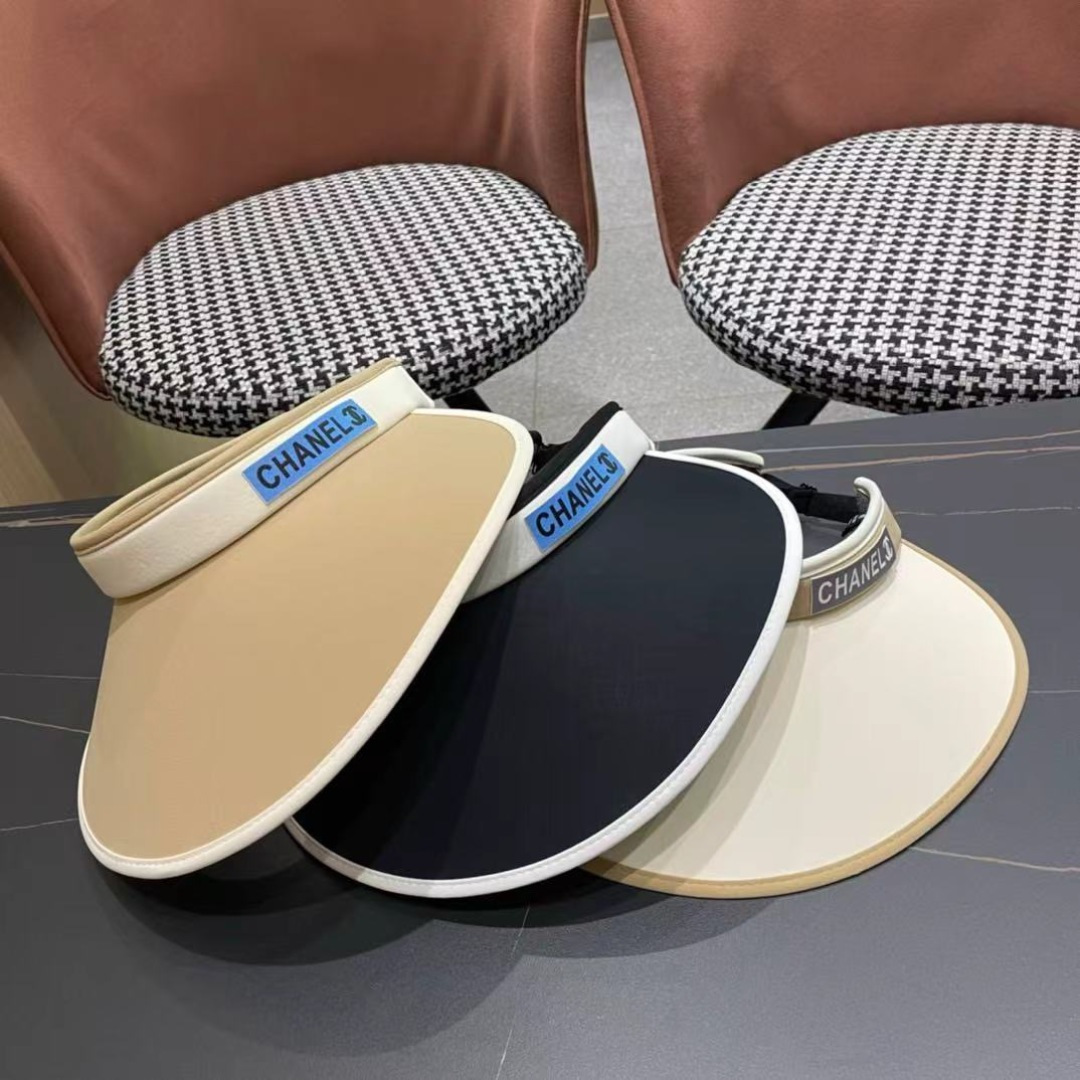 
2024香奈儿新款空顶帽拼色变设计，版型正！防紫外线，夏季必入！