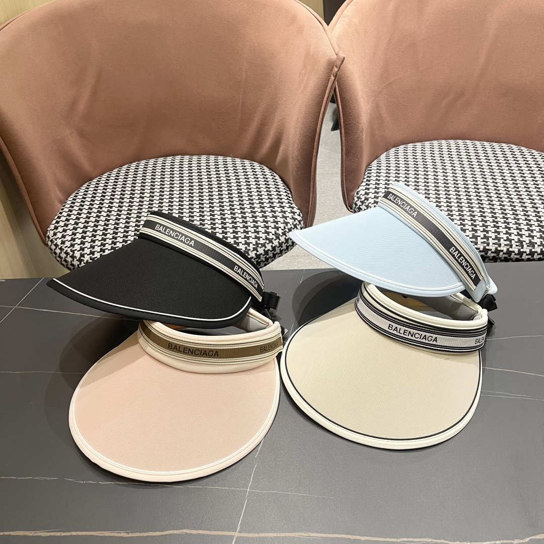  巴黎世家BALENCIAGA，2025新款空顶遮阳帽，最好品质的，休闲大方，大家自己对比哦