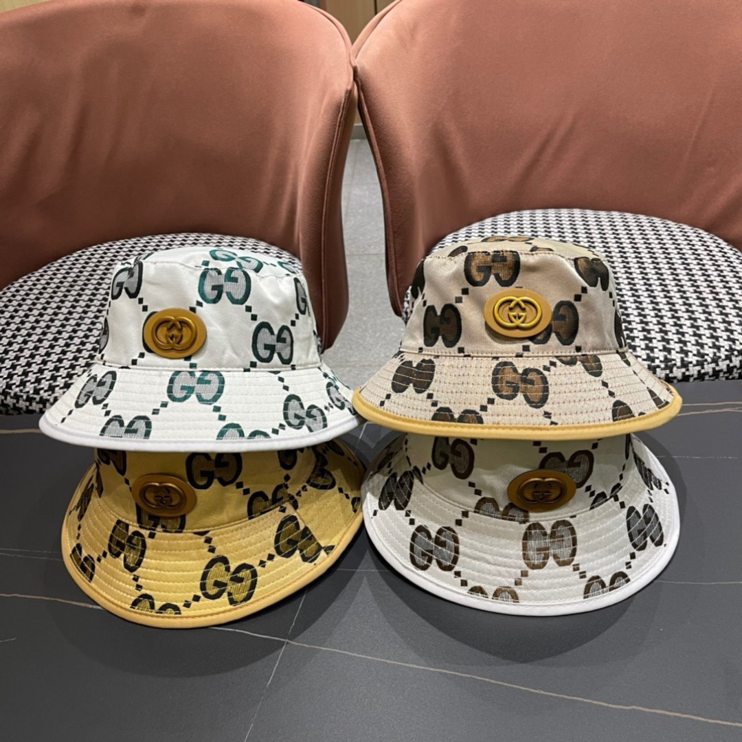  古奇原单渔夫帽， 工艺非常精美 高档大气上档次！低调奢华，方便携带！跑量！