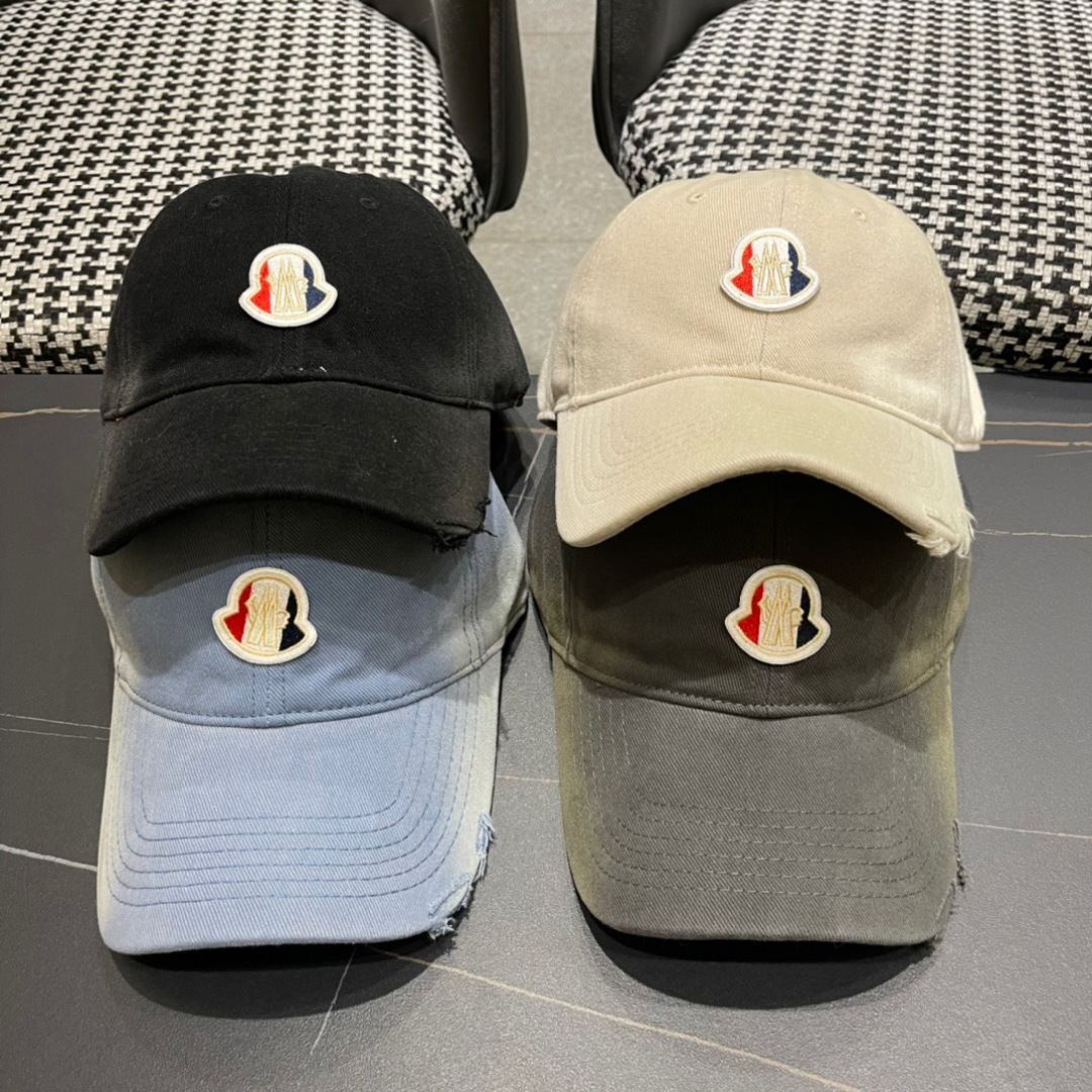 【蒙囗MONCLER】2025时尚网络爆款牛仔棒球帽！男女同款送人送礼最佳名品，赶紧订购哦，跑量款