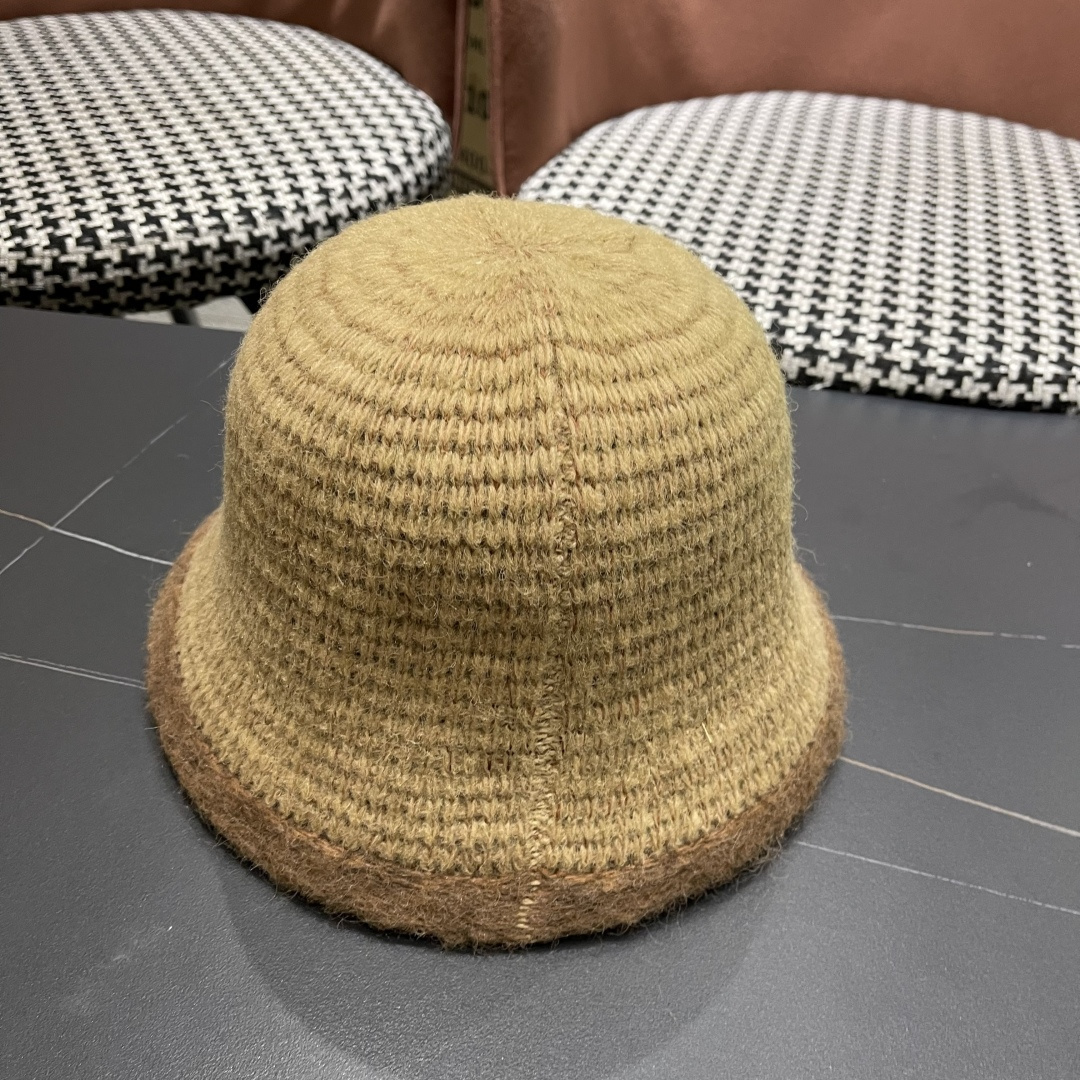  香奈儿 CHANEL针织盆帽，2025秋冬渔夫帽高密度制作，一顶超级有品位的针织帽了~出街首选！帽型超