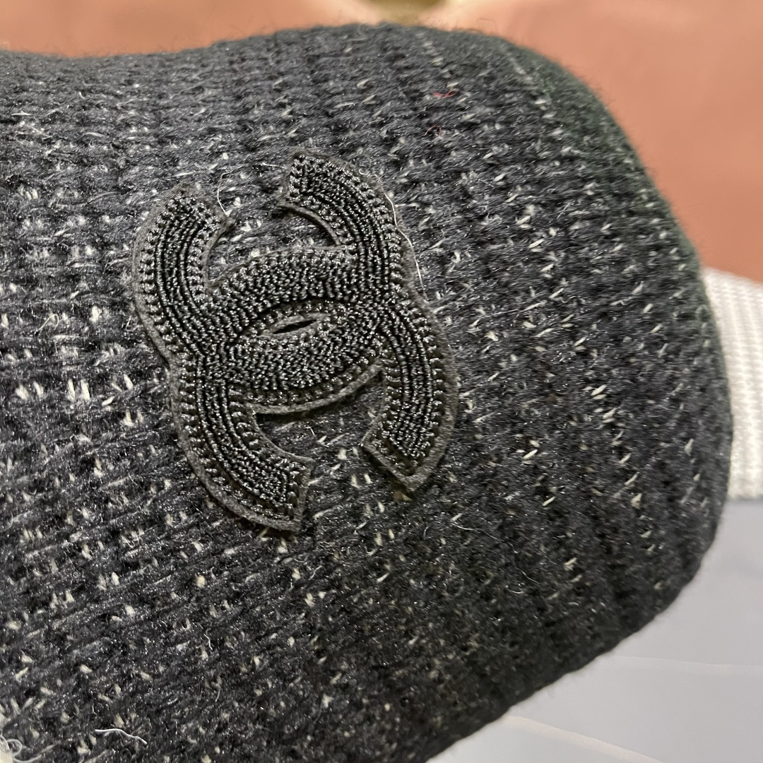  香奈儿 CHANEL针织盆帽，2025秋冬渔夫帽高密度制作，一顶超级有品位的针织帽了~出街首选！帽型超