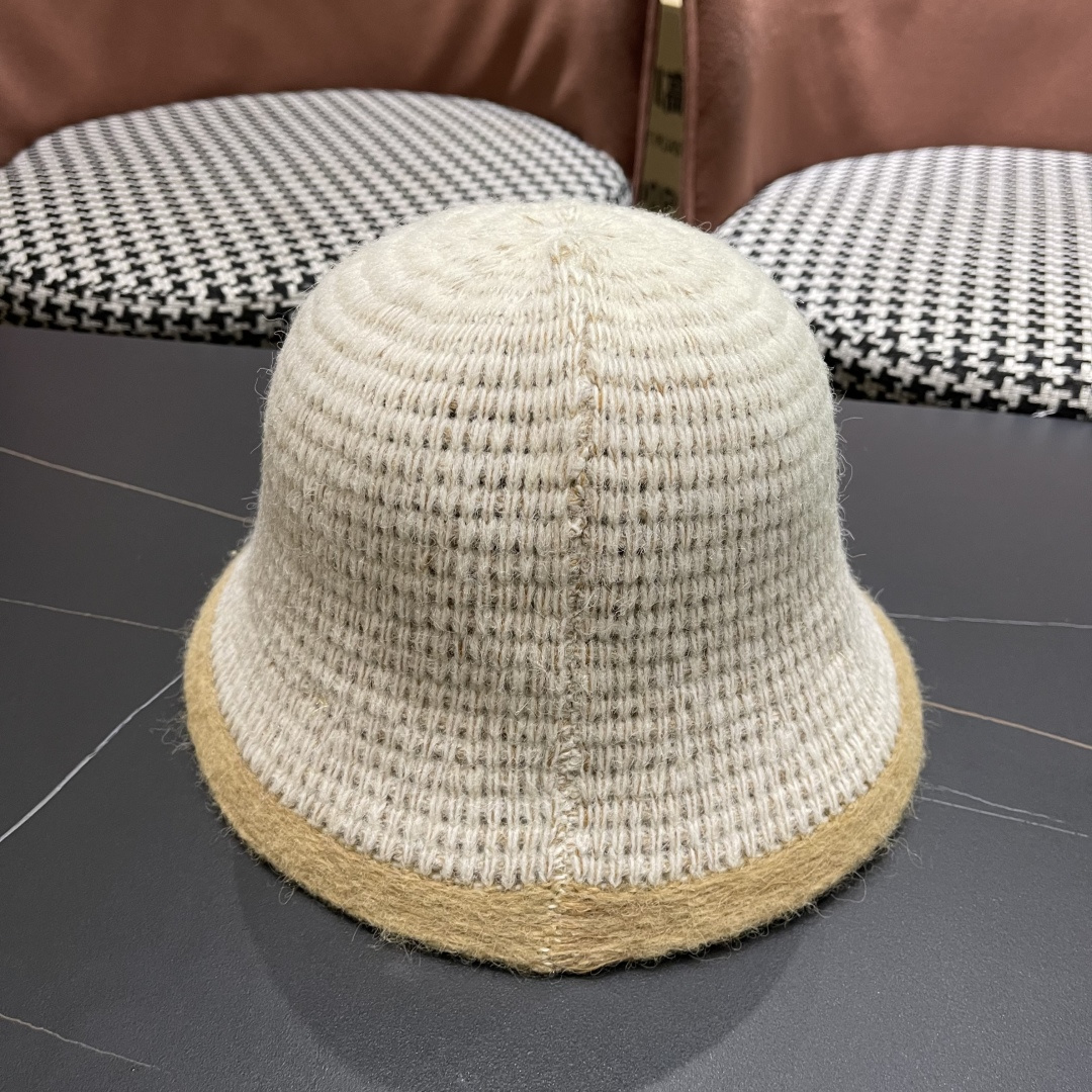  香奈儿 CHANEL针织盆帽，2025秋冬渔夫帽高密度制作，一顶超级有品位的针织帽了~出街首选！帽型超