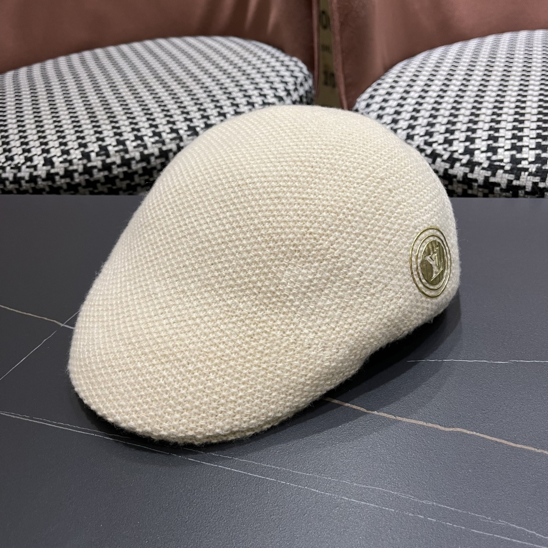  lv路易威登鸭舌帽- 画家贝雷帽迪斯科蹦迪tu酷帽男女前进帽子