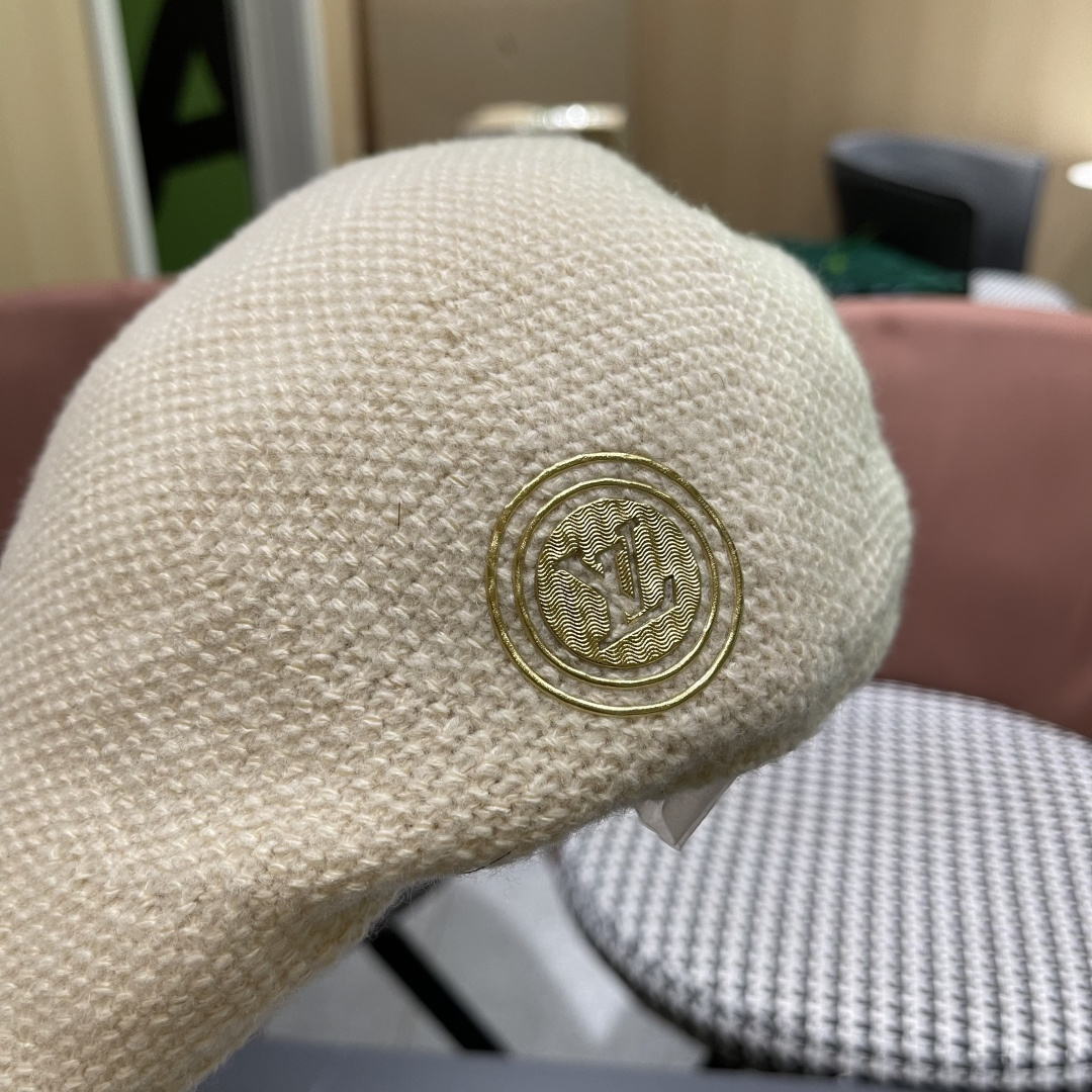  lv路易威登鸭舌帽- 画家贝雷帽迪斯科蹦迪tu酷帽男女前进帽子