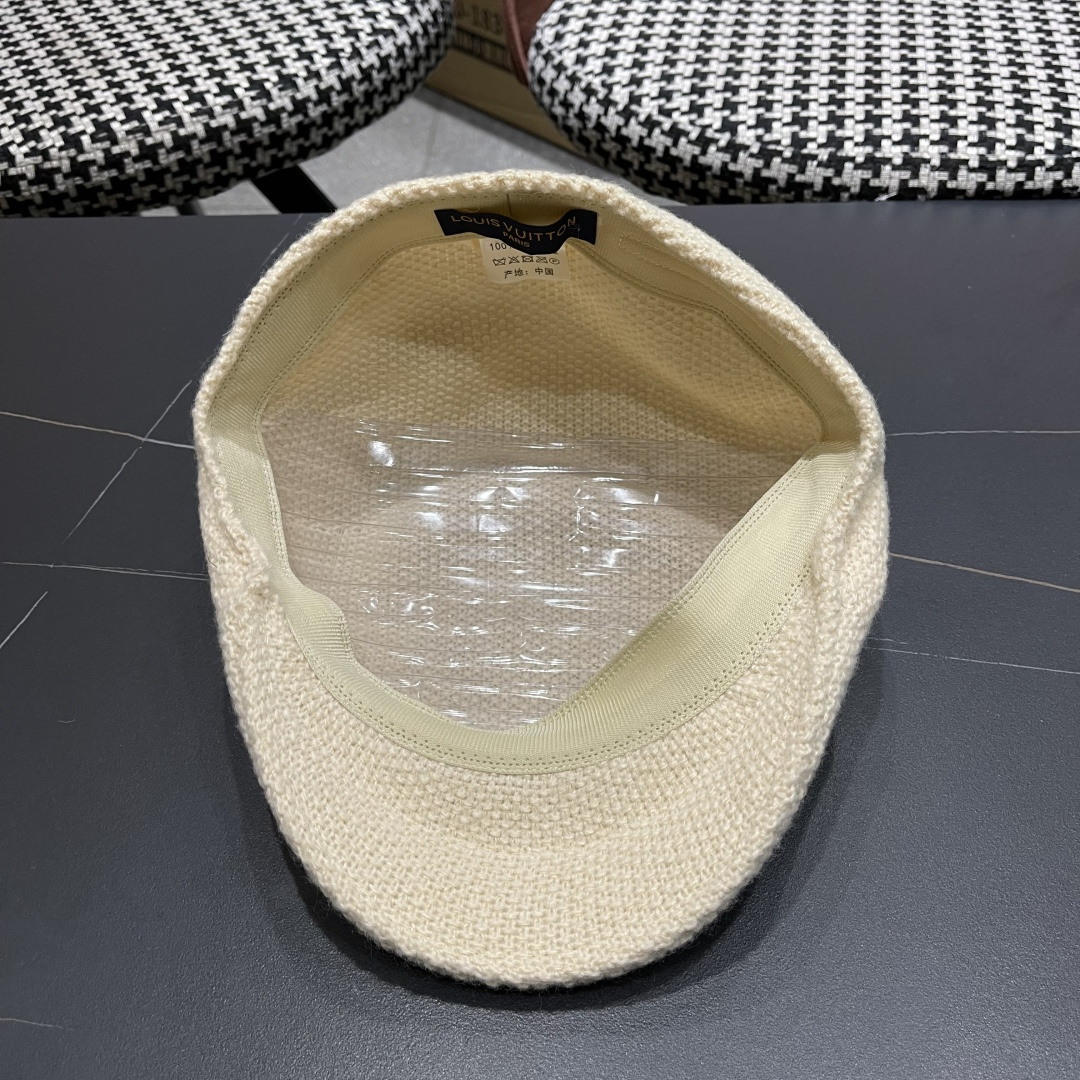  lv路易威登鸭舌帽- 画家贝雷帽迪斯科蹦迪tu酷帽男女前进帽子