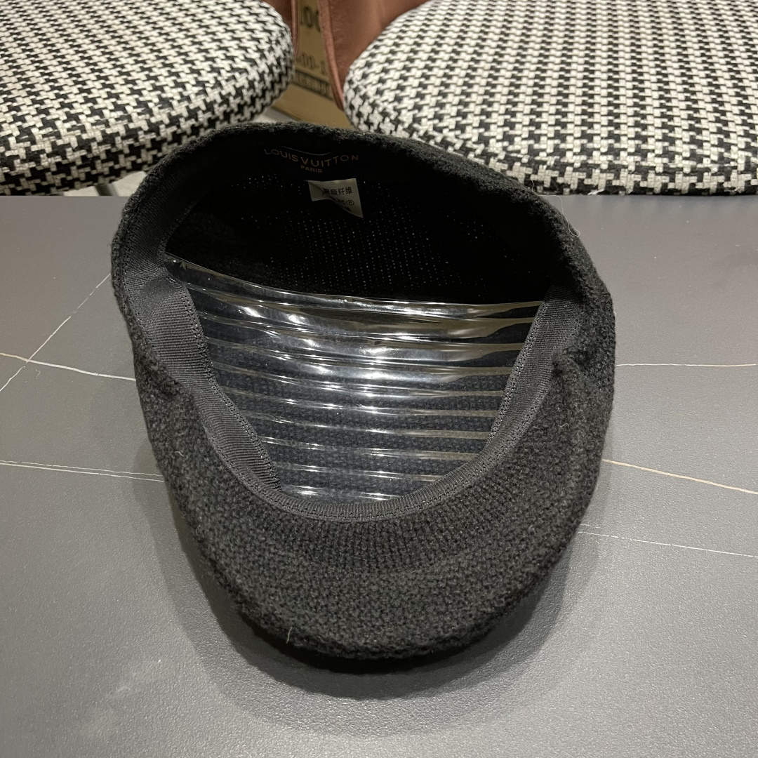  lv路易威登鸭舌帽- 画家贝雷帽迪斯科蹦迪tu酷帽男女前进帽子