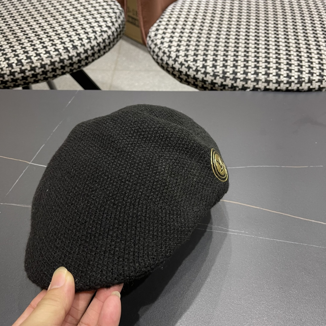  lv路易威登鸭舌帽- 画家贝雷帽迪斯科蹦迪tu酷帽男女前进帽子