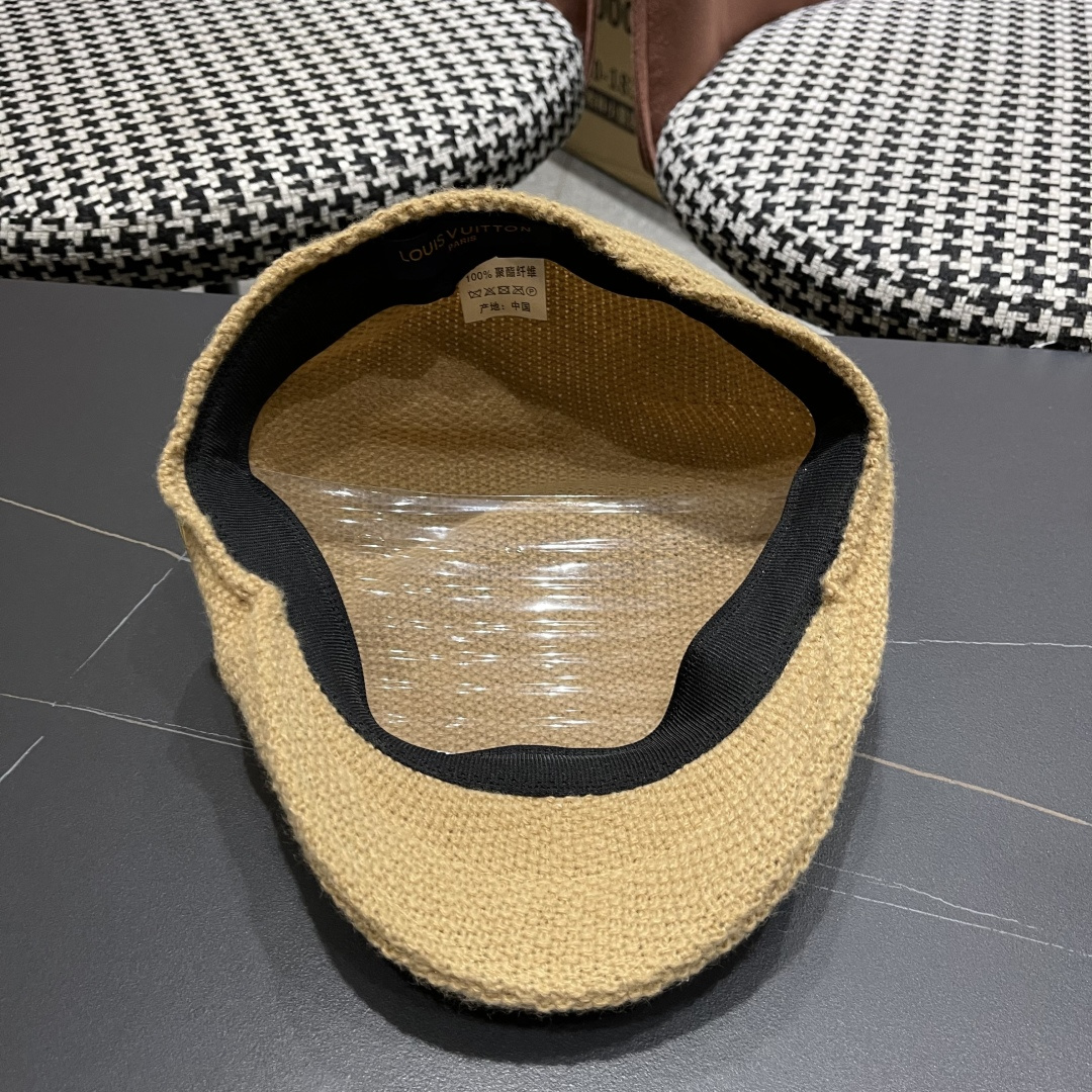  lv路易威登鸭舌帽- 画家贝雷帽迪斯科蹦迪tu酷帽男女前进帽子