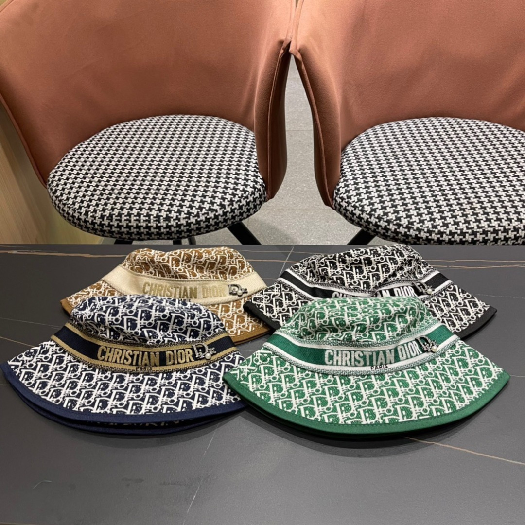  爆款到货Dior 迪奥 新款原单渔夫帽， 精致純也格调很有感觉，很酷很时尚，专柜断货热门，质量超赞