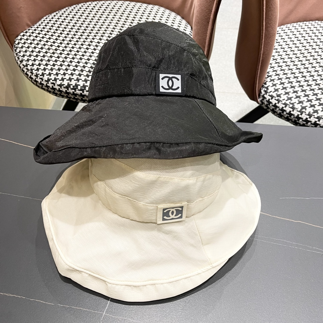 💛【CHANEL香奈儿】2025 新款夏季不规则小香风简约渔夫帽🌈 经典百搭休闲～洋气好看！