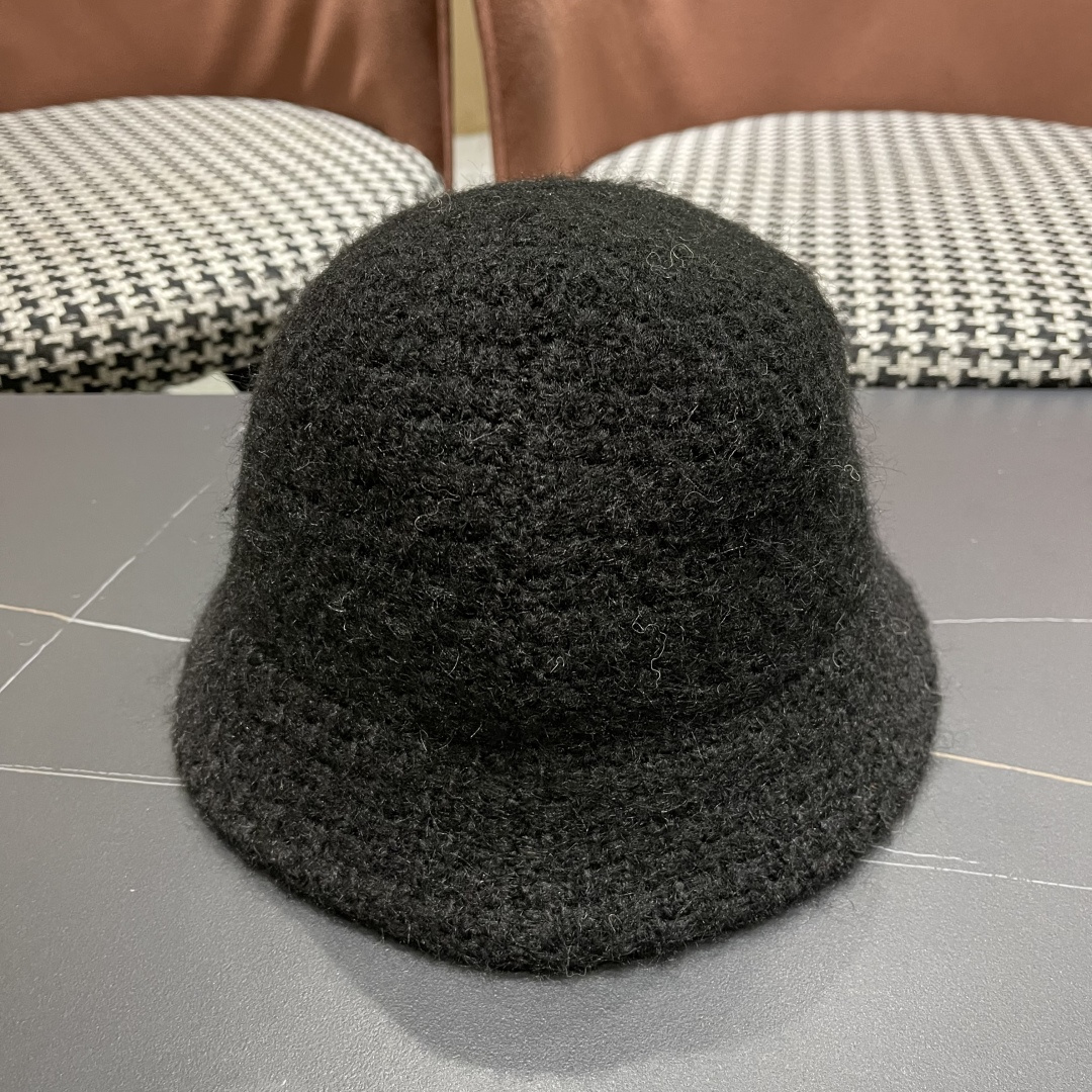  Chanel香奈儿2025秋冬款羊羔毛百搭显脸小水桶渔夫帽