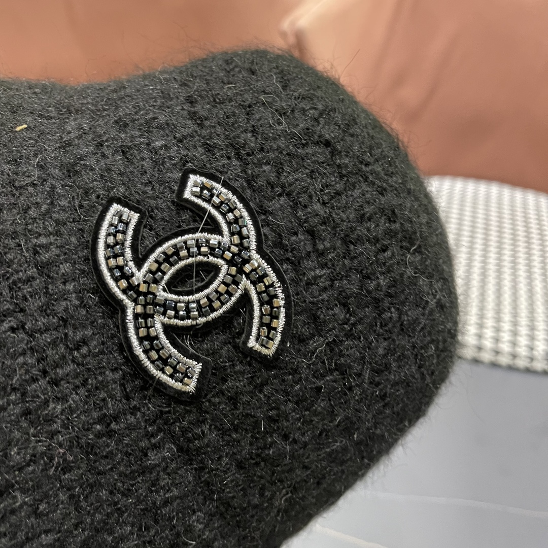  Chanel香奈儿2025秋冬款羊羔毛百搭显脸小水桶渔夫帽